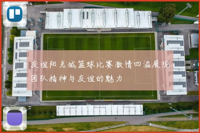 友谊阳光城篮球比赛激情四溢展现团队精神与友谊的魅力